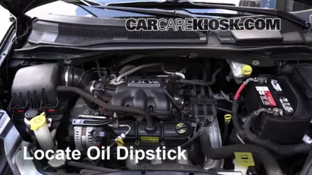 2010 Dodge Grand Caravan SE 3.3L V6 FlexFuel Huile Vérifier le niveau de l'huile